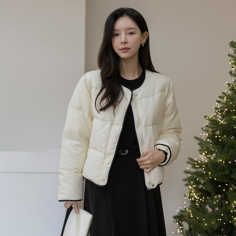 Duck Down 100% Raund neck Color Combination Short Padding(+muffler)