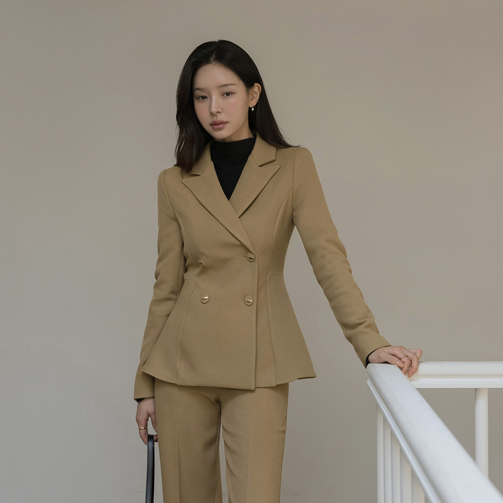 Jane Classic Peplum Thick Set-up Jacket