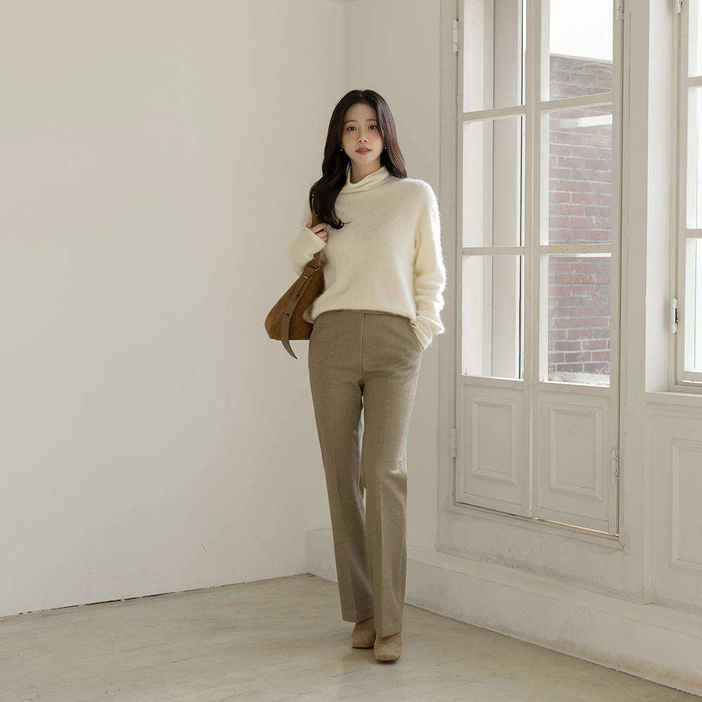 Two button Span Fleece Slacks