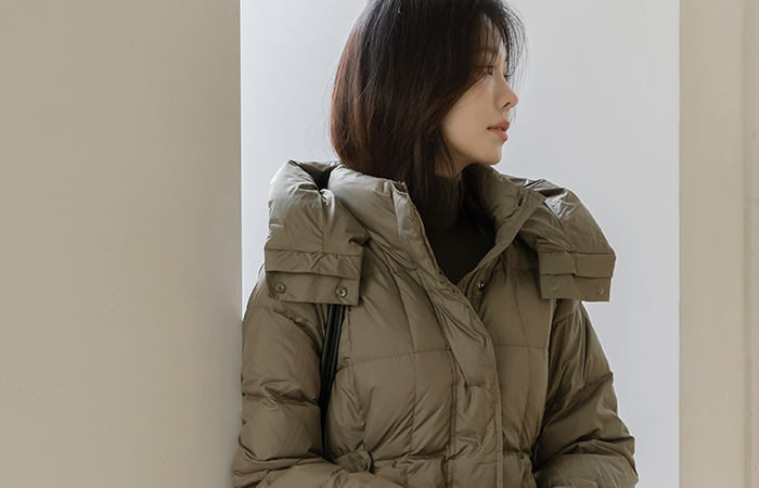 Goose down Hood Back-String Harp Padding