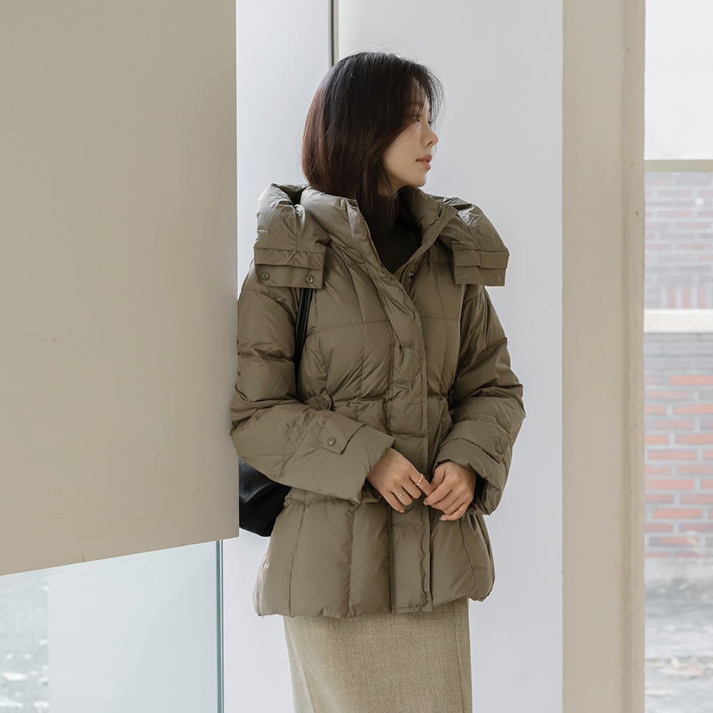 Goose down Hood Back-String Harp Padding