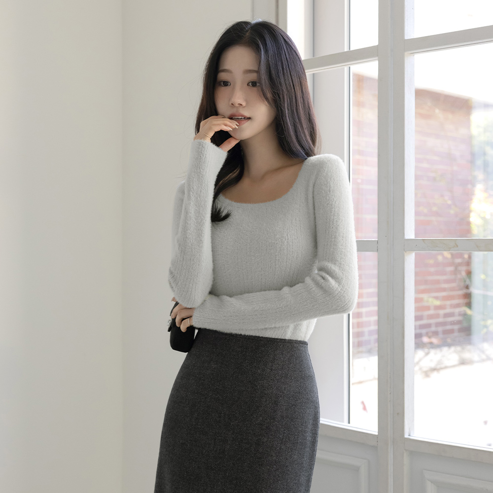 Soft Square Neck ODE Corduroy Knit