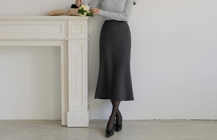 Peach Fleece Natural Fit Mermaid Skirt