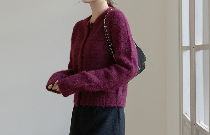 Juicy Color Wool Knit Cardigan