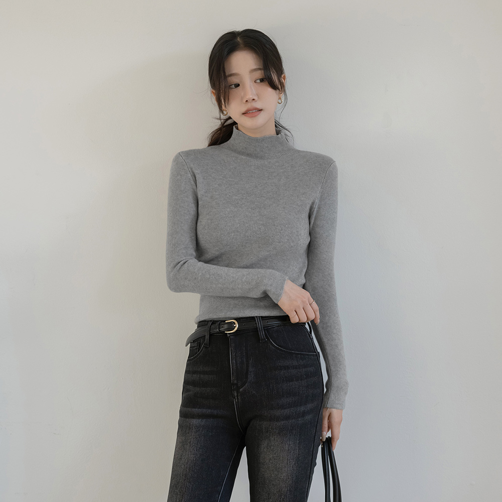 Basic Corduroy Wool Turtleneck Knit