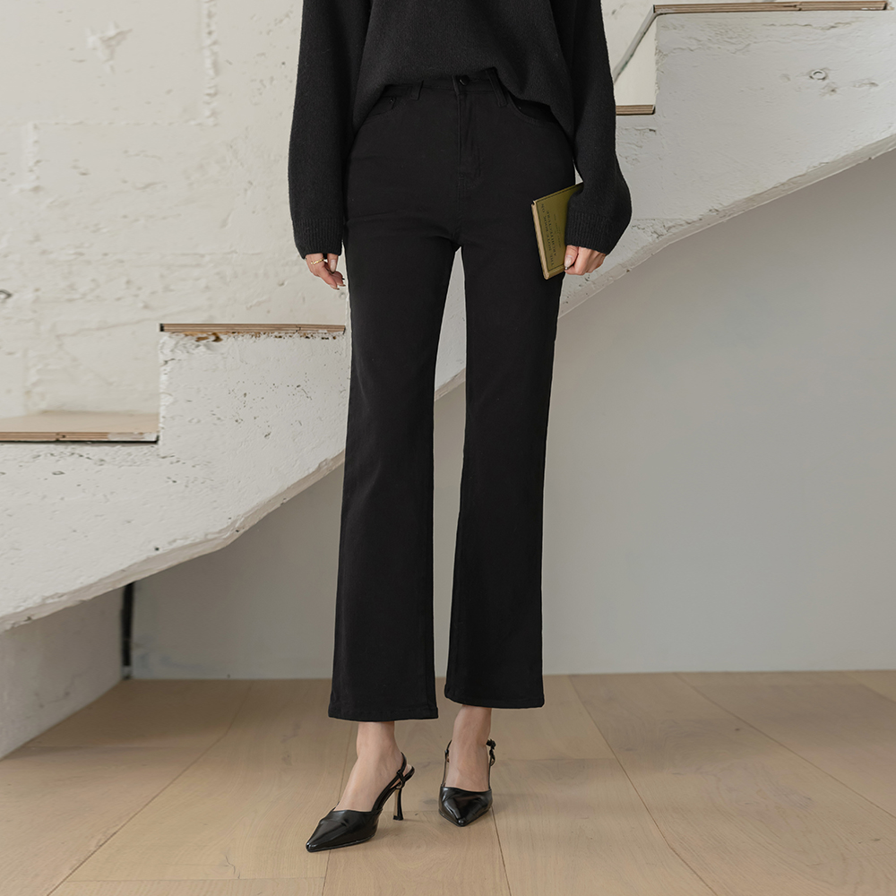 Cotton Slim Fit Fleece Span Pants