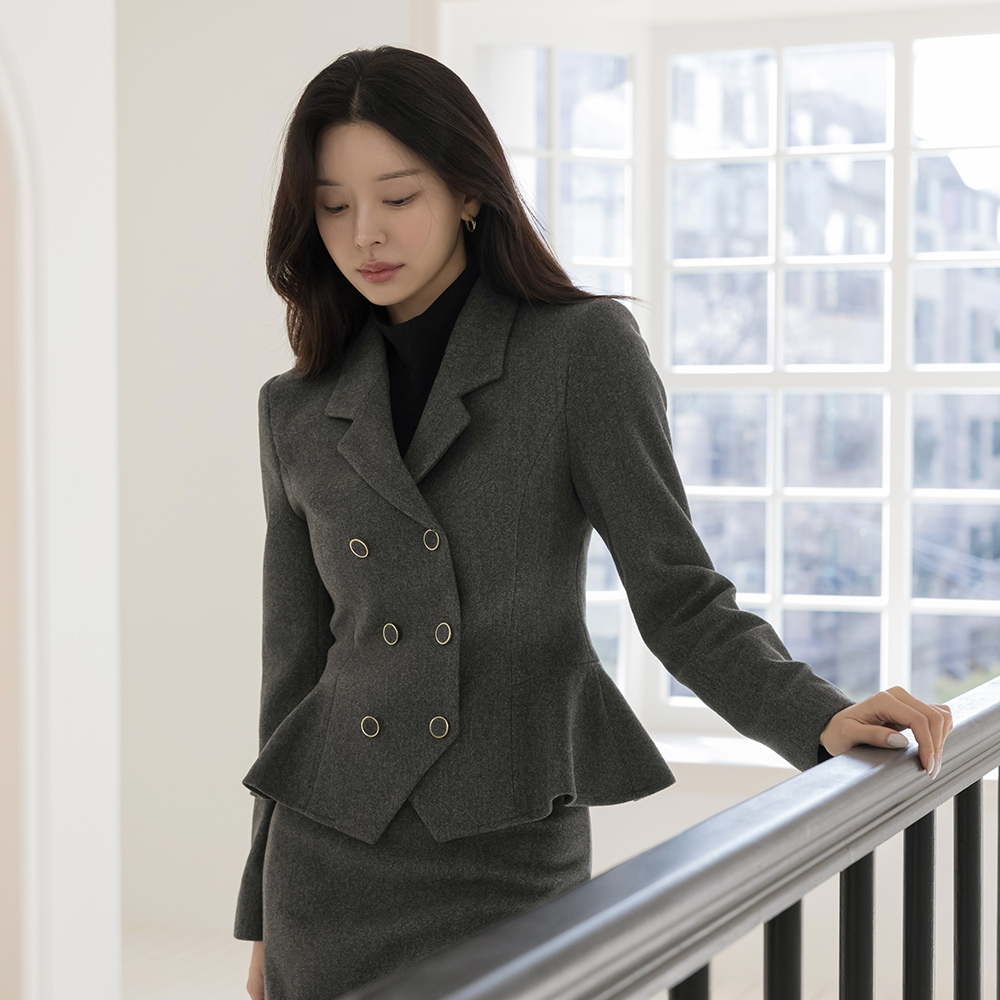 Classic Peplum Set-up Jacket