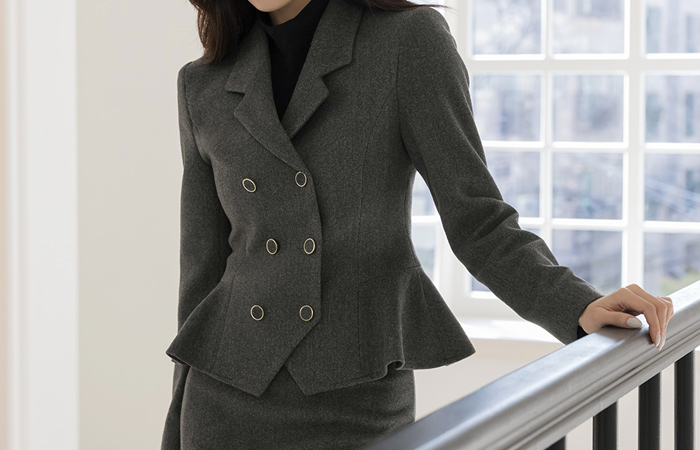 Classic Peplum Set-up Jacket