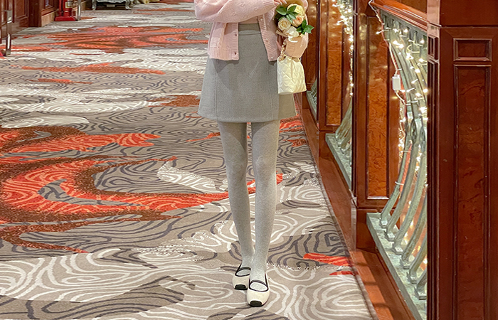 Thick Fleece Lining The Back Banding A-line Mini Skirt