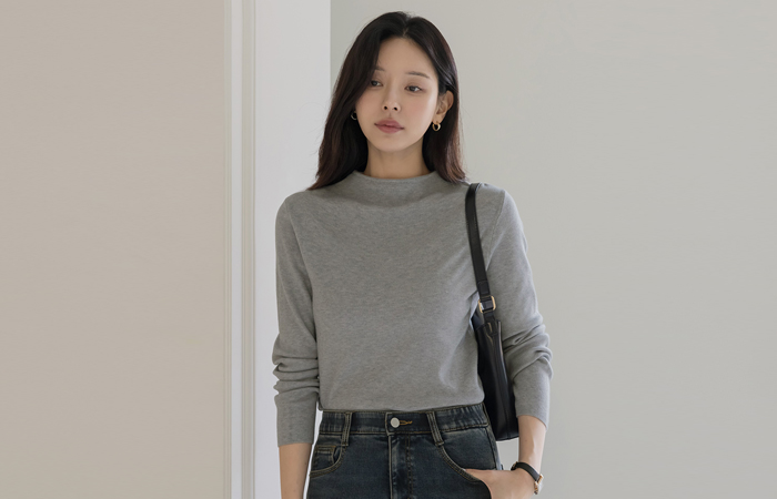 Soft Basic 반목넥 Knit