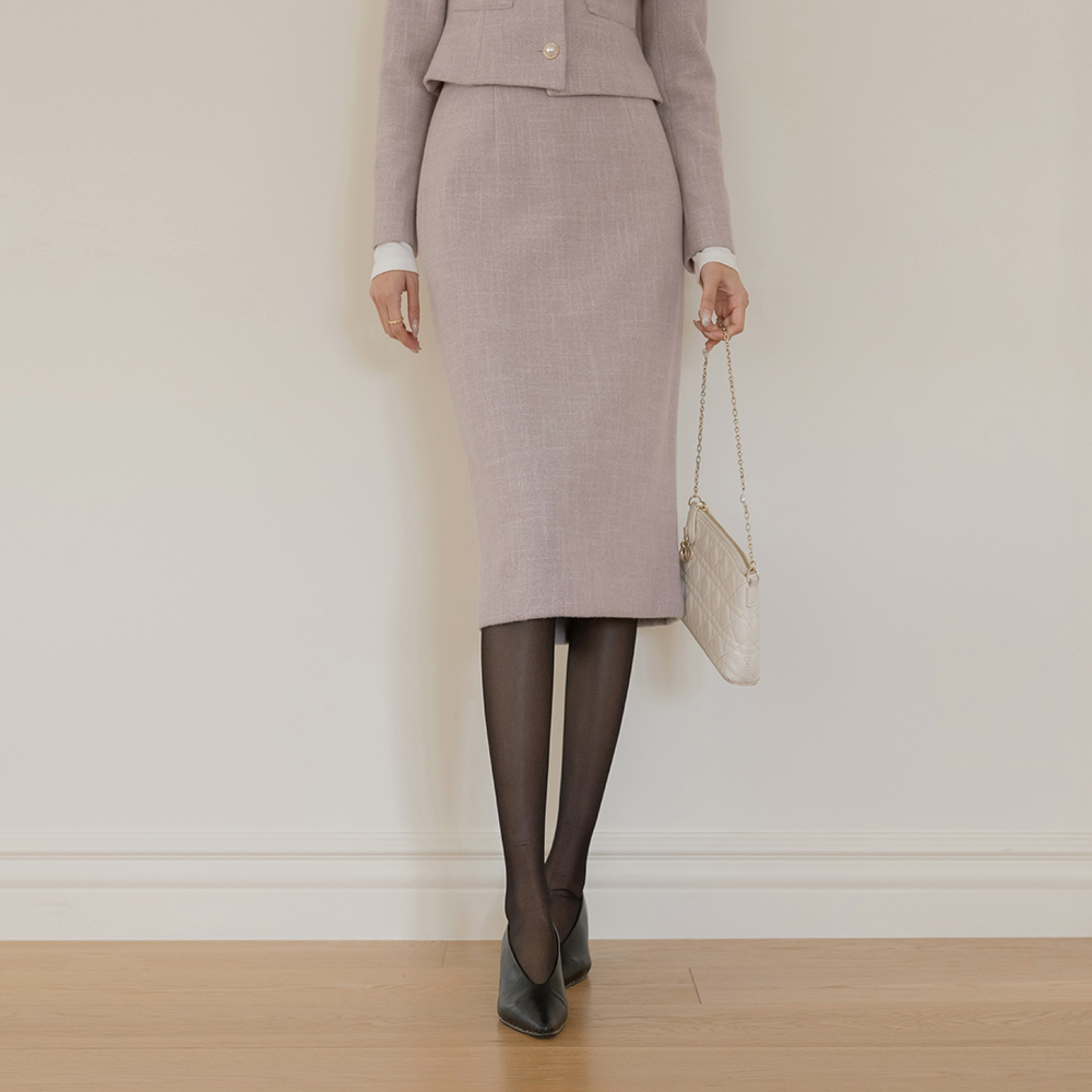 Merry Fleece H-line Set-up Skirt