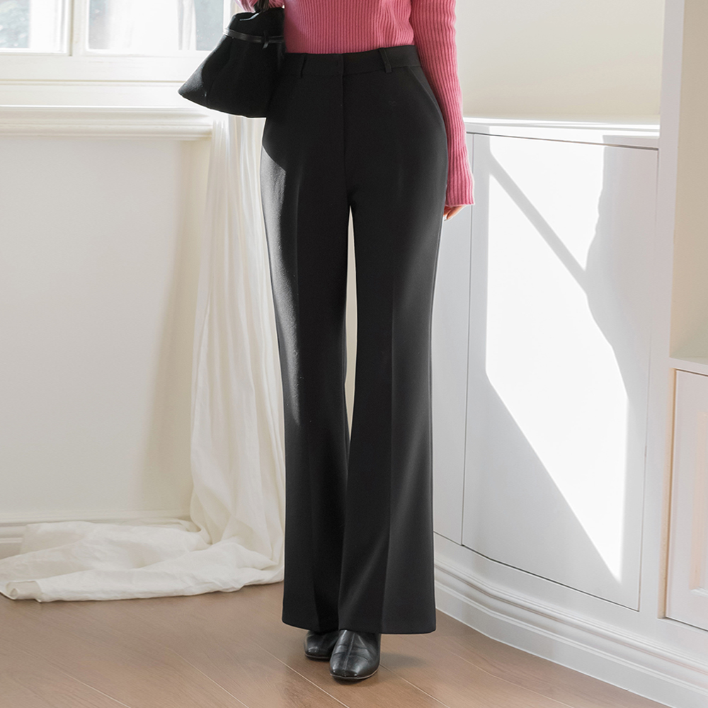 Fleece Boot-Cut Slacks