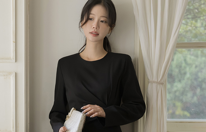 Anna Mood Shirring A-line Dress