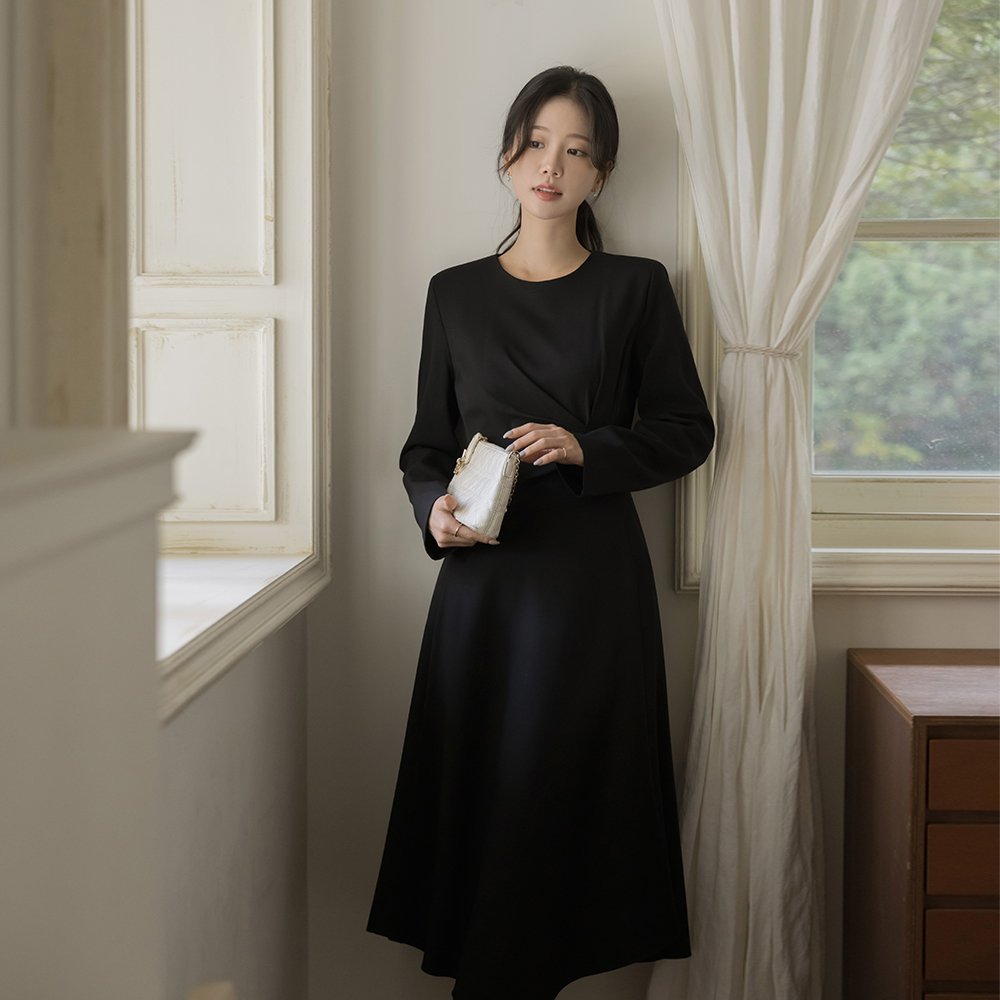 Anna Mood Shirring A-line Dress