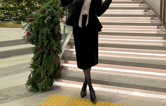 Wool H-line Set-up Skirt