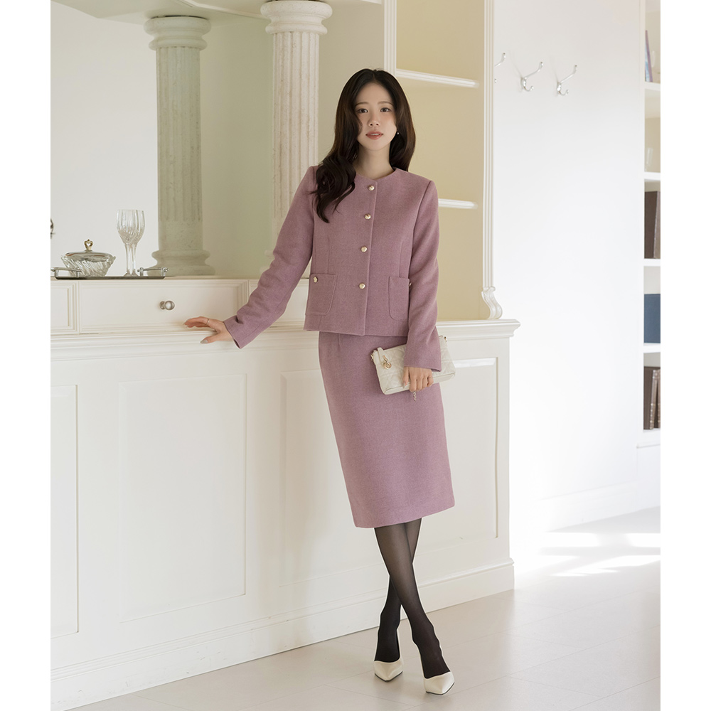Peony H-line Fleece Set-up Skirt