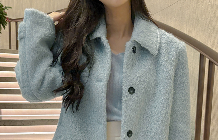 Duck Down100% Polo Wool Bouclé Harp Jacket