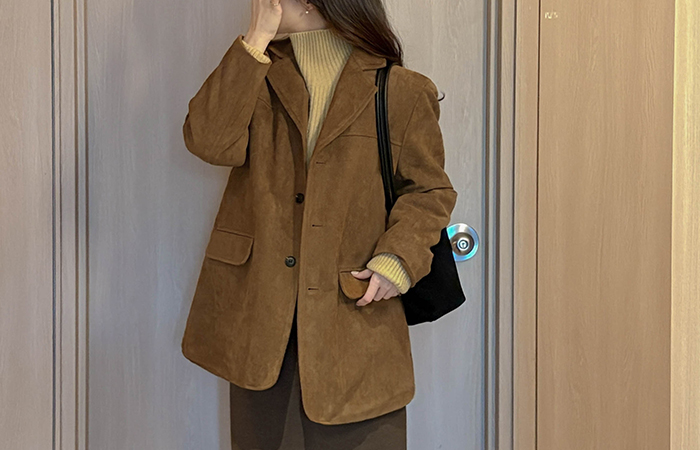 Wool Lining Suede Harp Jacket