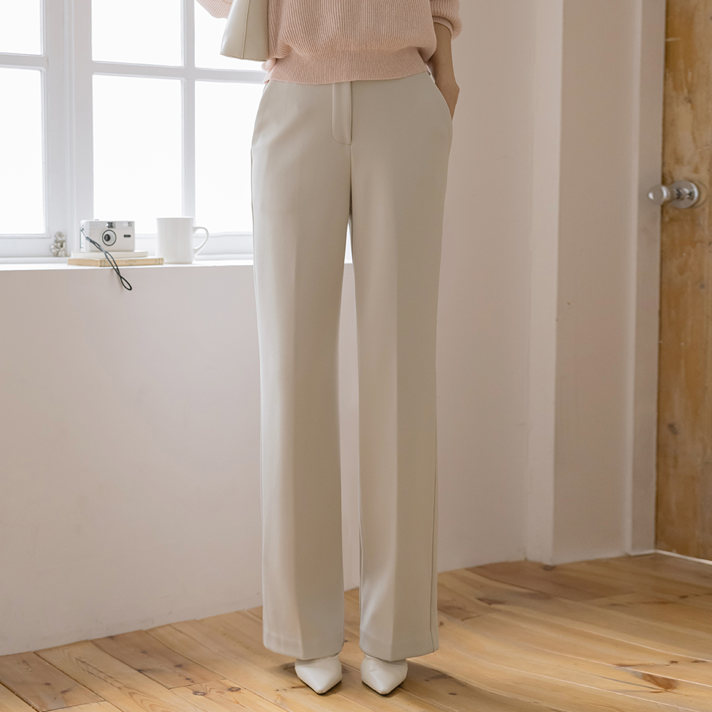 Mochi Span Fleece Straight fit Slacks