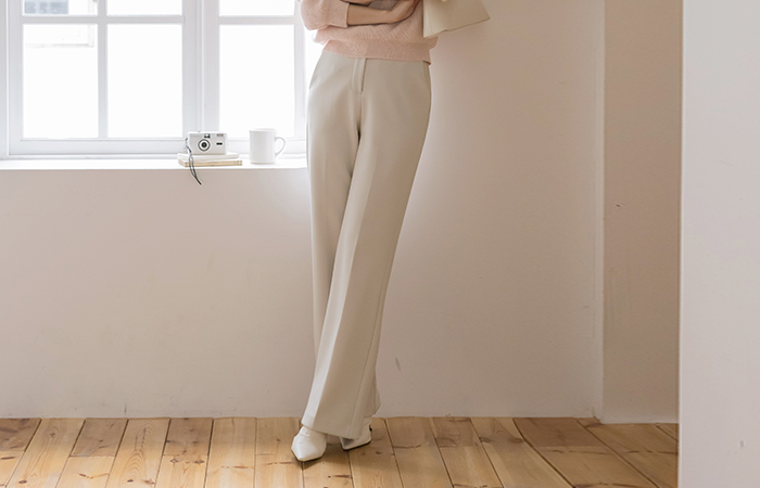 Mochi Span Fleece Straight fit Slacks