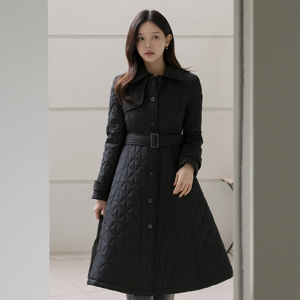 Feminine Slim Line quilting Quilting Long Padding(+Belt)