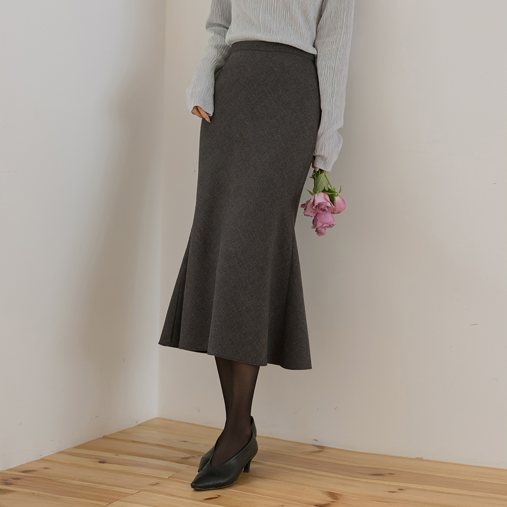 ray Wool Mermaid Skirt