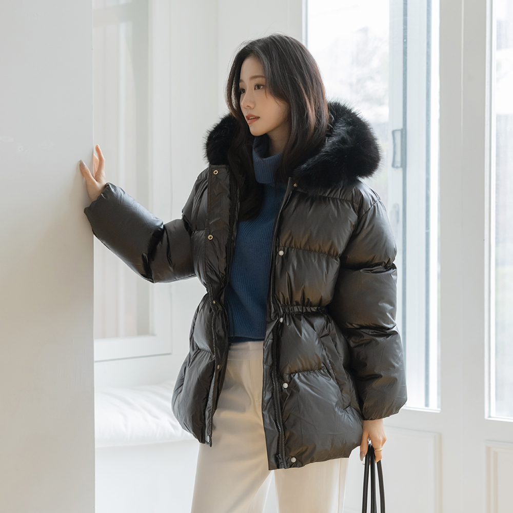 Glossy Wellon String Hood Padding(+Belt)