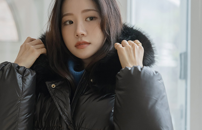 Glossy Wellon String Hood Padding(+Belt)