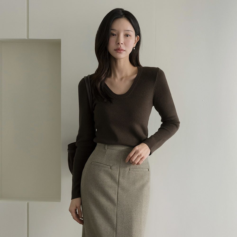 Daily UNeck Corduroy Knit