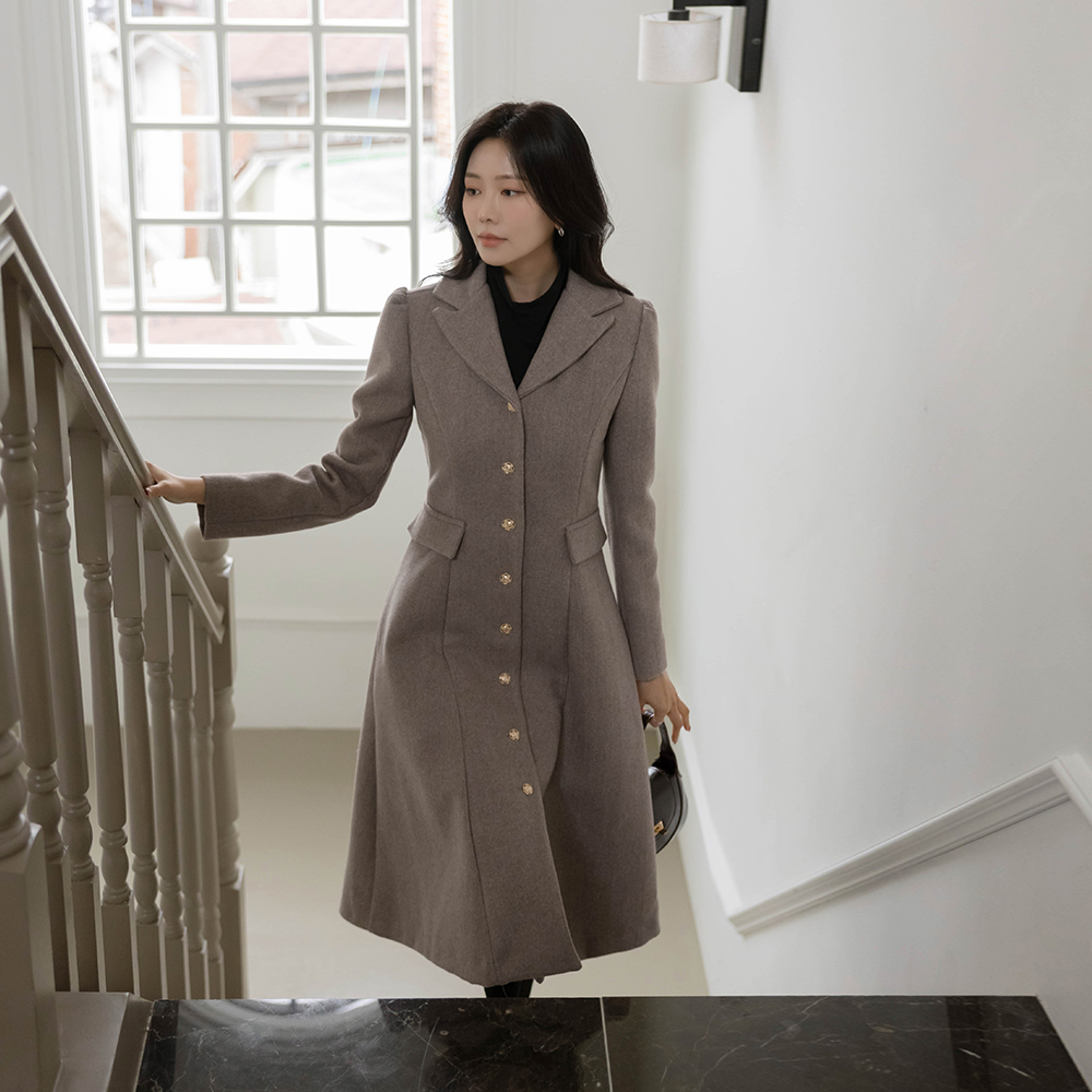 Classic Wool Quilting A-line Dress