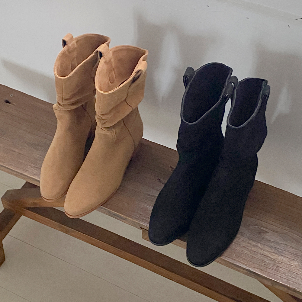 Berlin Suede Western Middle Boots