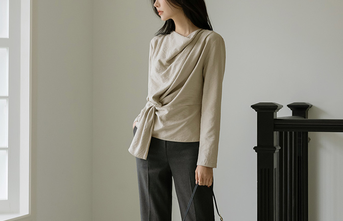 Anna Draping Ring Blouse