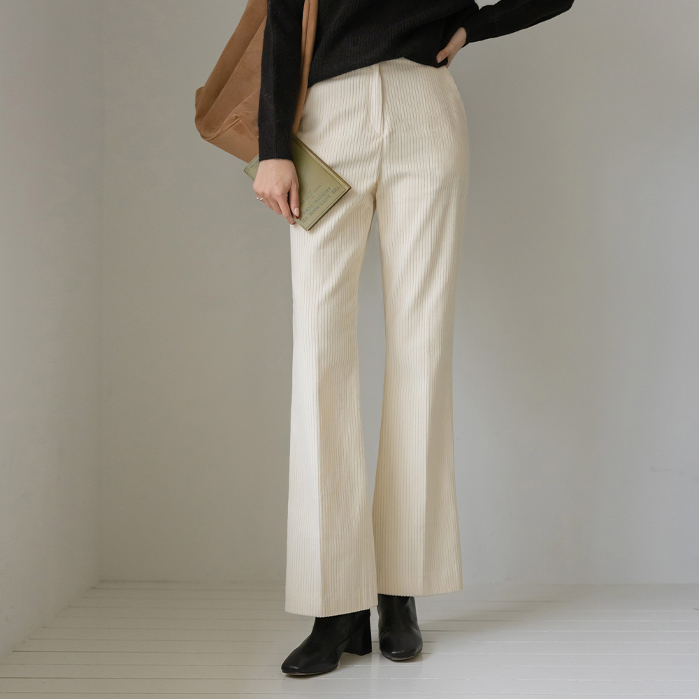 Corduroy Boot-Cut Pants