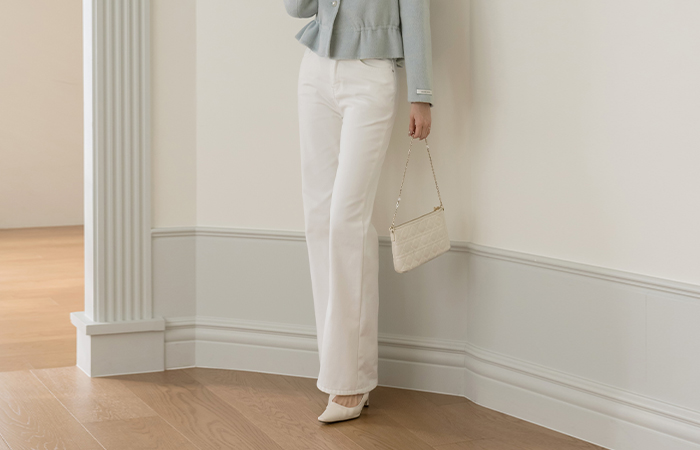 All Day Cotton Fleece Wide Boot-Cut Pants