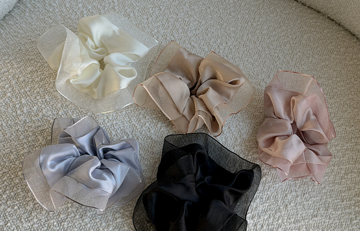 Romantic Chiffon Color Combination 스크런치