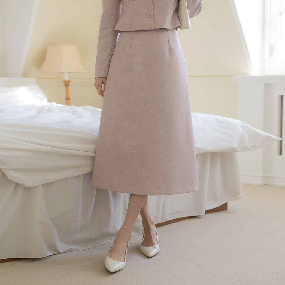 Rosy A-line Set-up Skirt