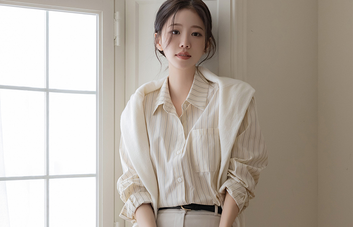 Stripe loose fit Shirt