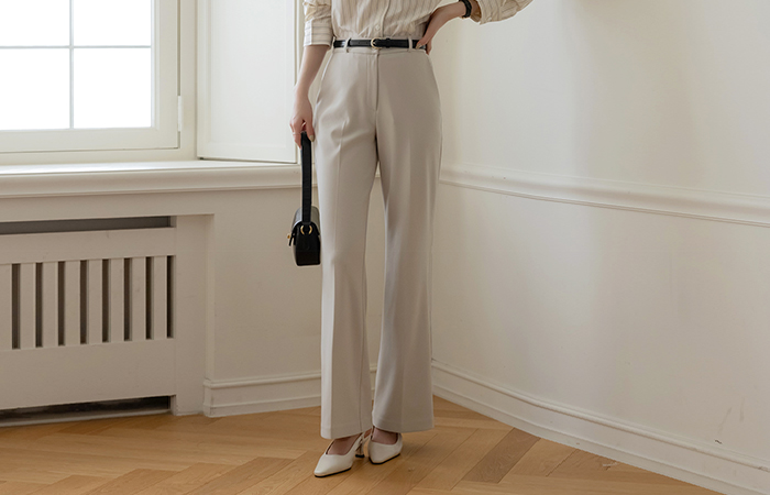 Span Boot-Cut Slacks