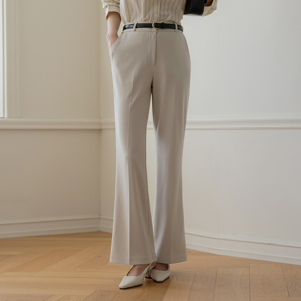 Span Boot-Cut Slacks
