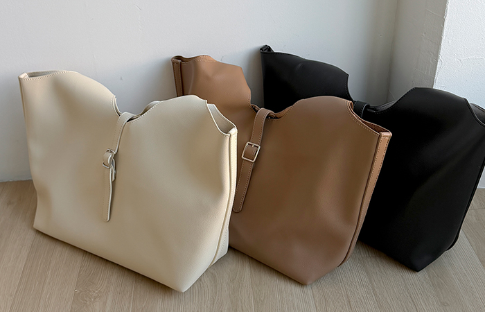 Modern Belted large Shoulder Bag