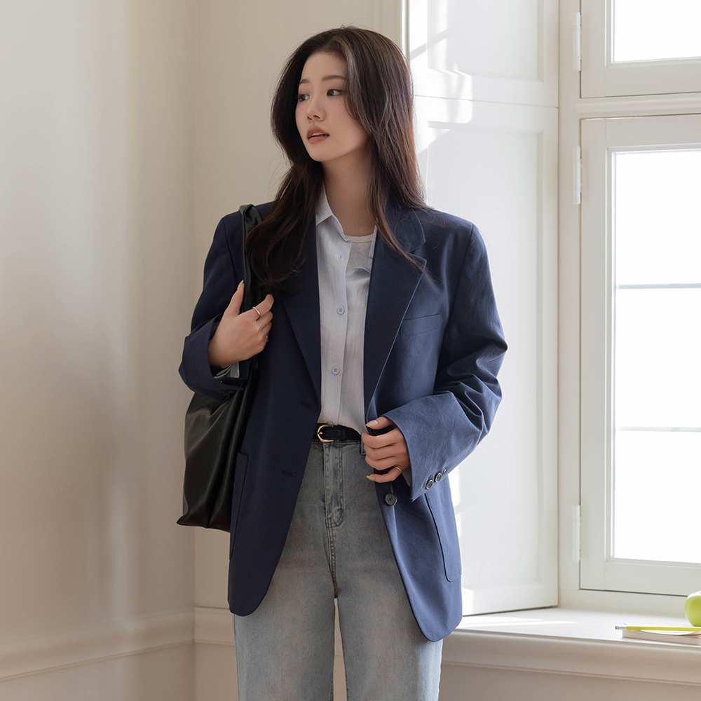 Tailored Polo loose fit Jacket(+Belt)