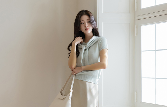 Daily Cashmere&Fine Wool 삼각숄