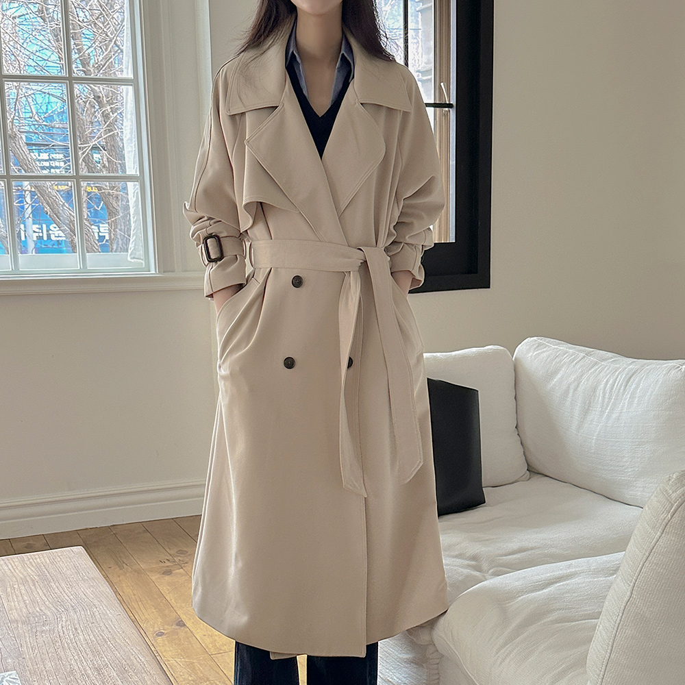 French Classic Trench Coat(+Belt)