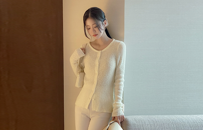 slender Spring Color Knit&Bustier SET