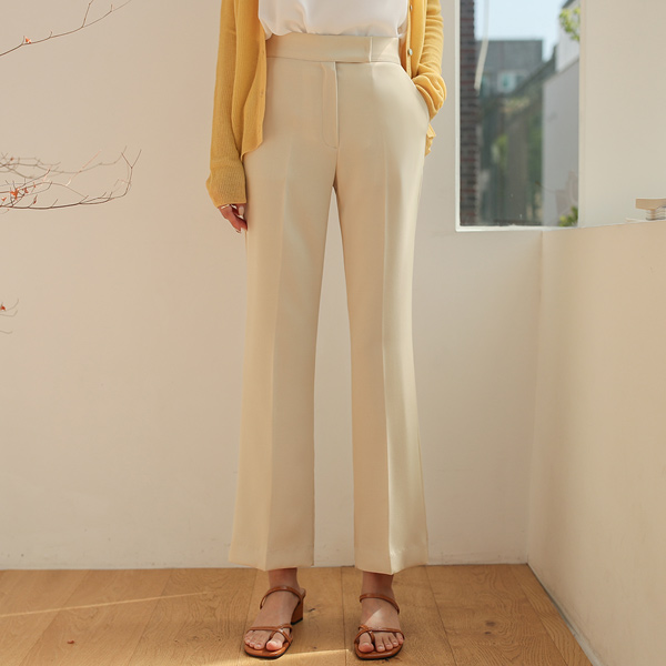 Urban Mood Hidden Back Banding Semi- Boot-Cut Slacks