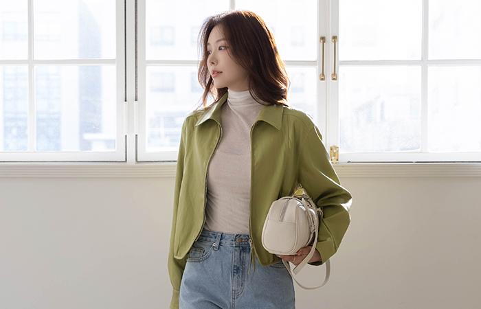 Polo Stitch Point Leather Jacket