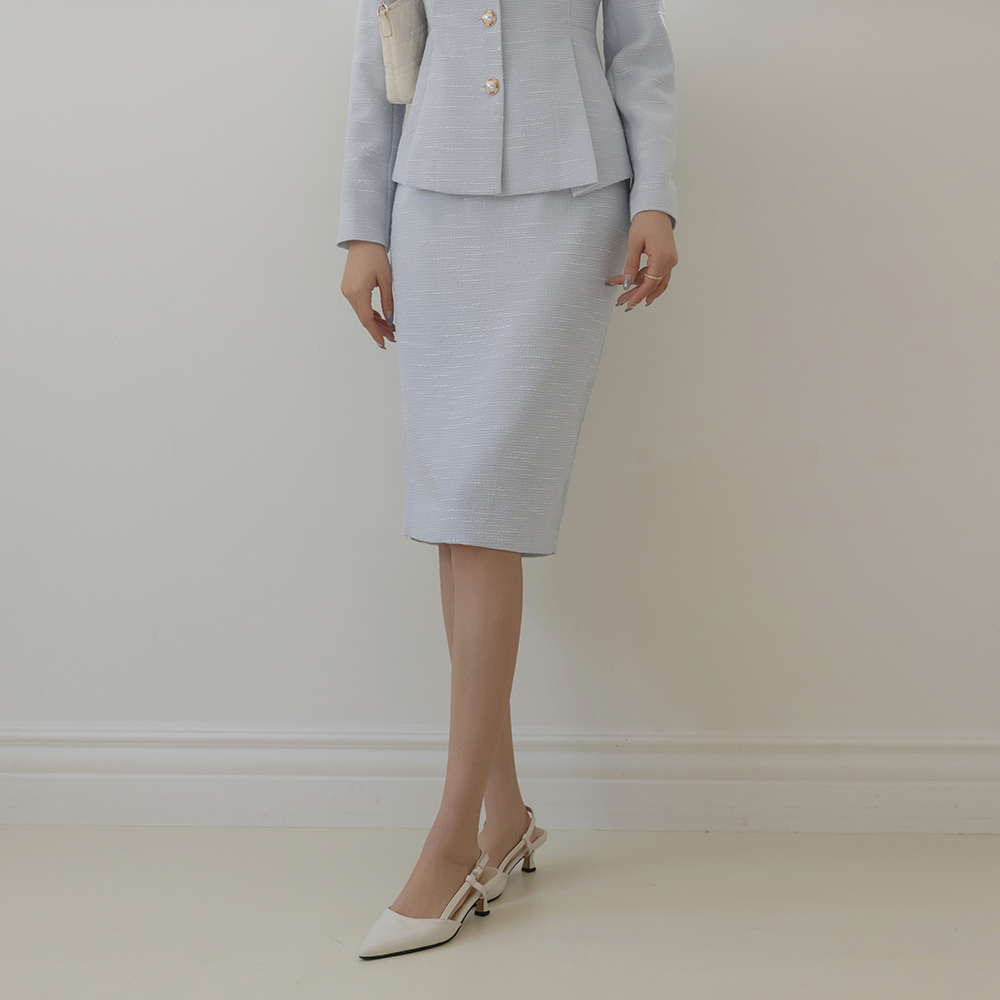 Rya H-line Tweed Span Set-up Skirt