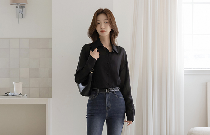 light See-through Skily Tencel Shirt