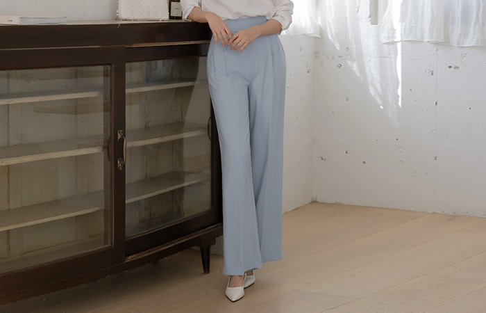 Elegance Side Zipper Wide Slacks (Spring)Ⅱ