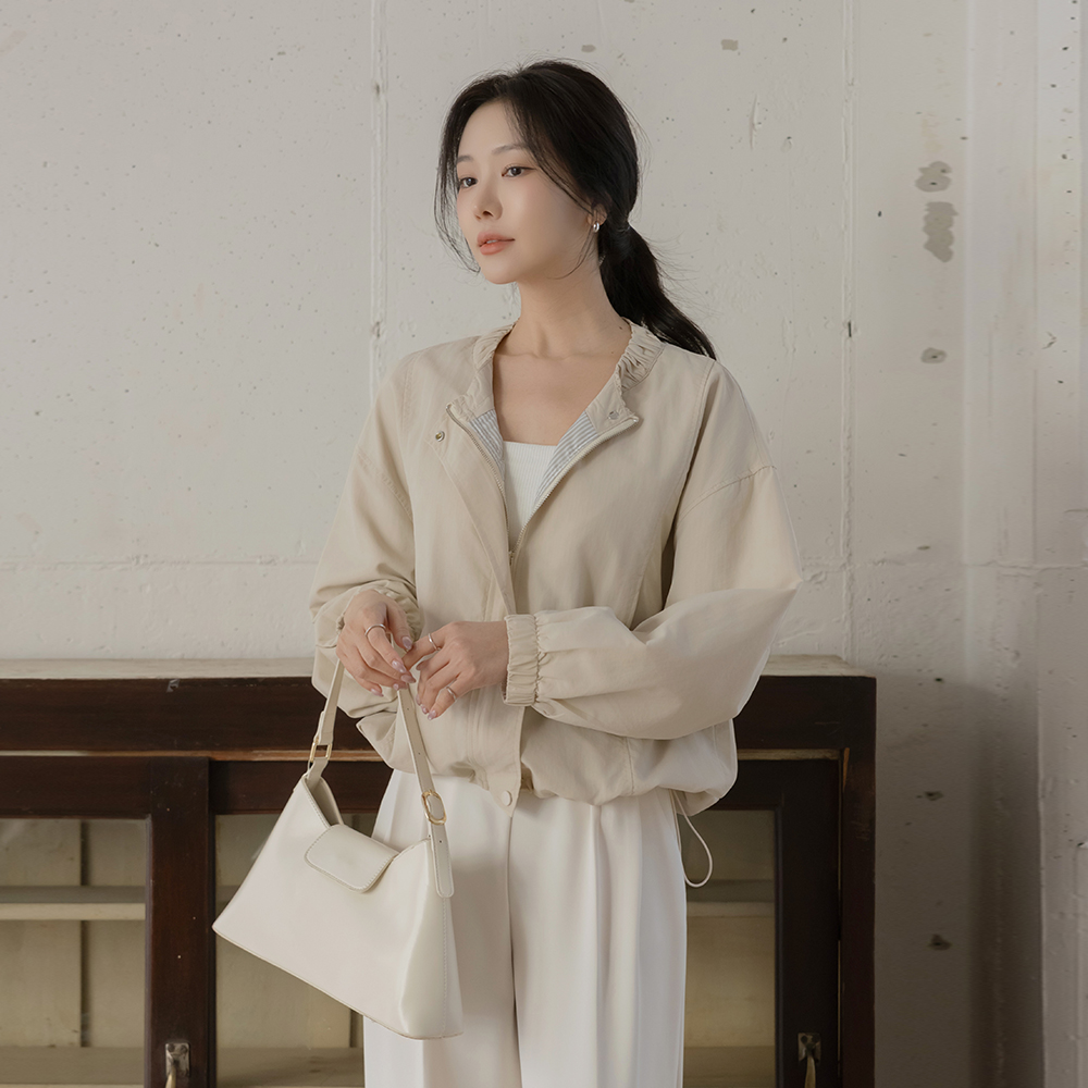 Mood Frill Raund neck Blouson Jumper